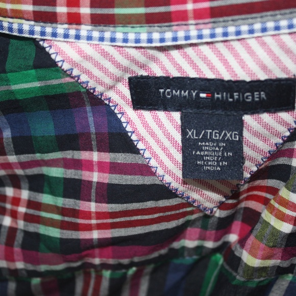 Tommy Hilfiger Plaid Button Down XL Shirt - Picture 5 of 8